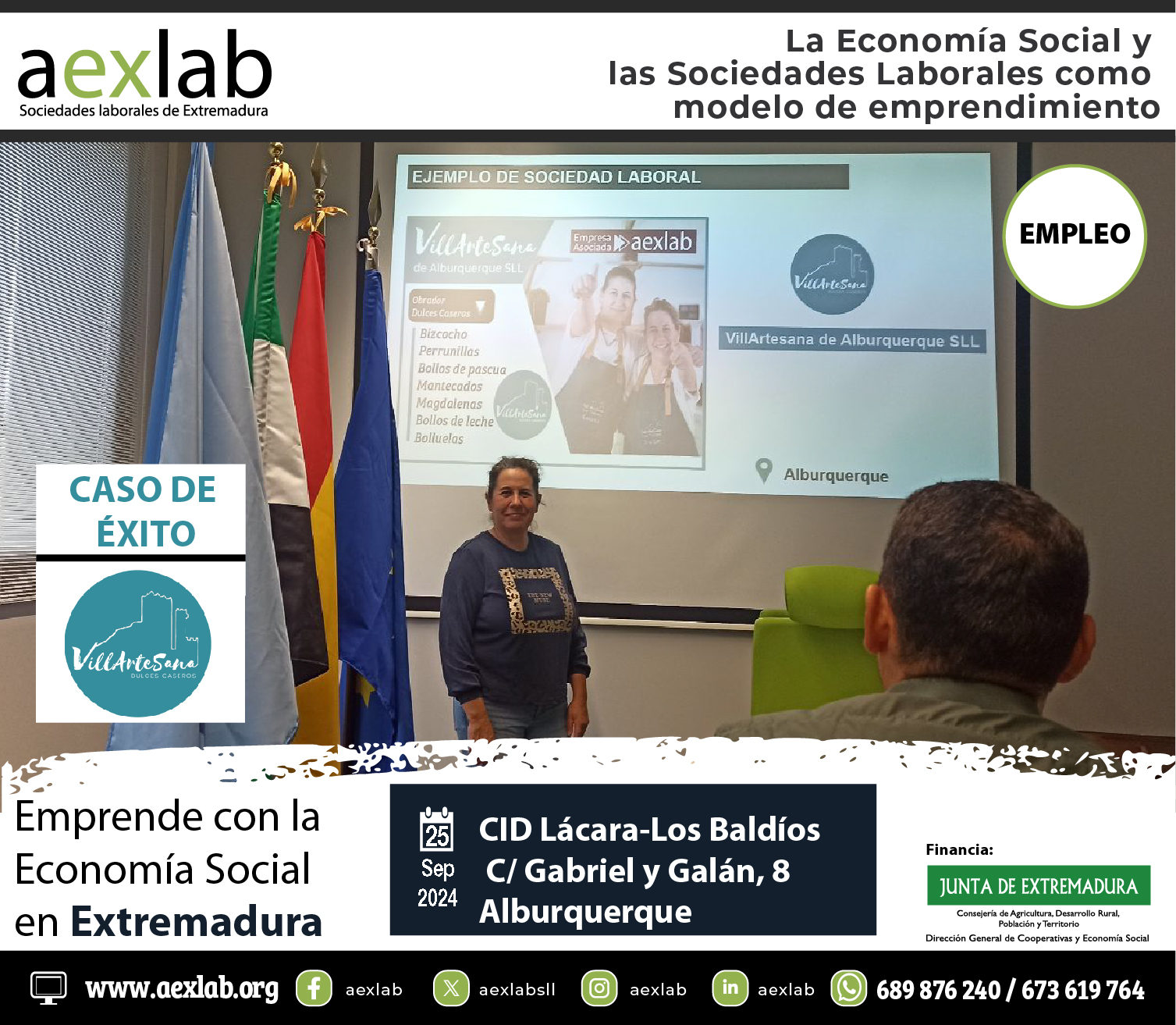 Asistentes jornada tecnicos economia social alburquerque